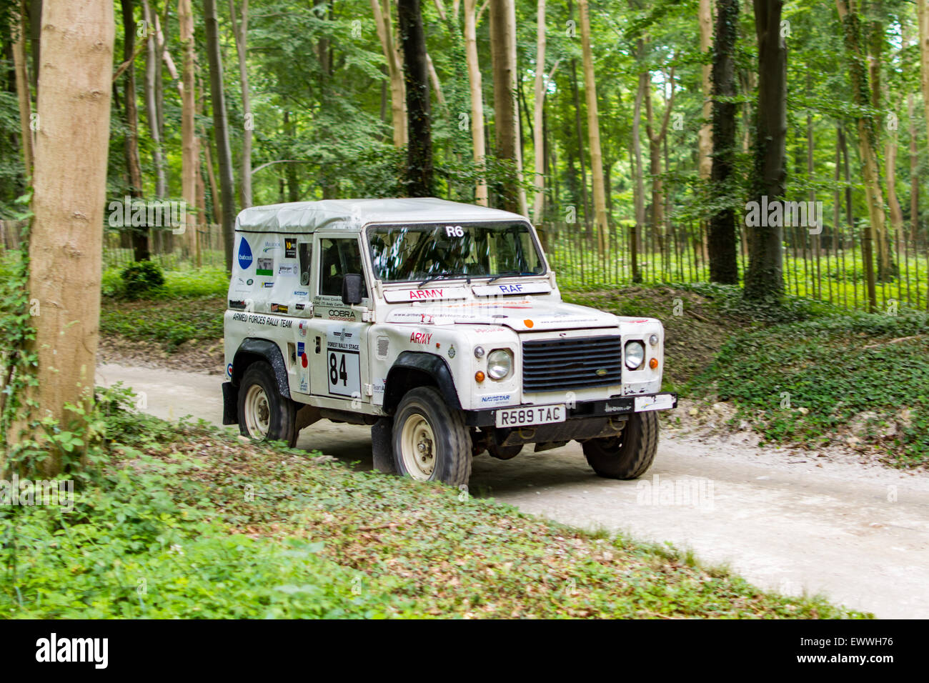 Rally cars forest rally stage hi-res stock photography and images - Alamy