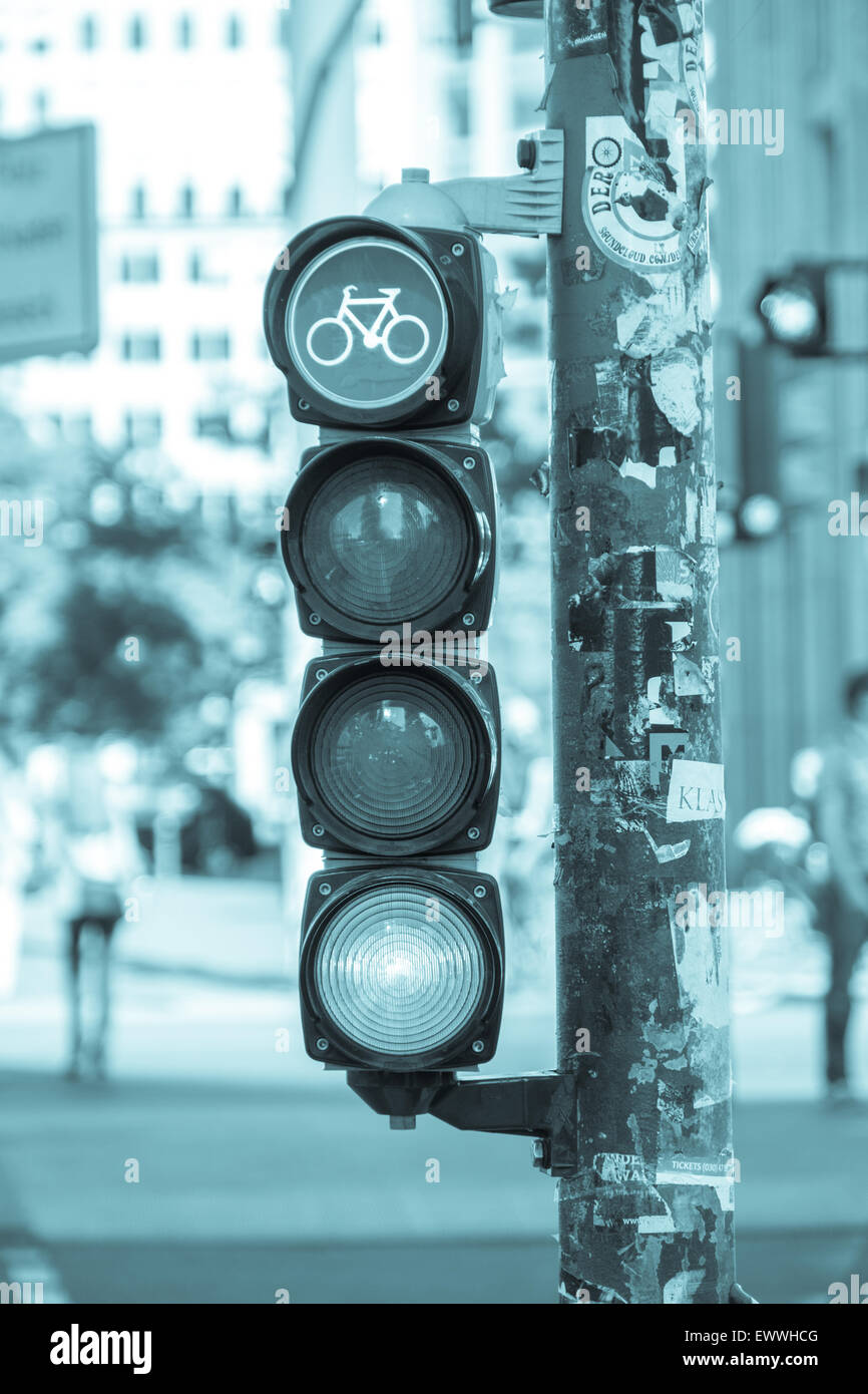 Artistic Traffic Lights Berlin Germany Stock Photo Alamy