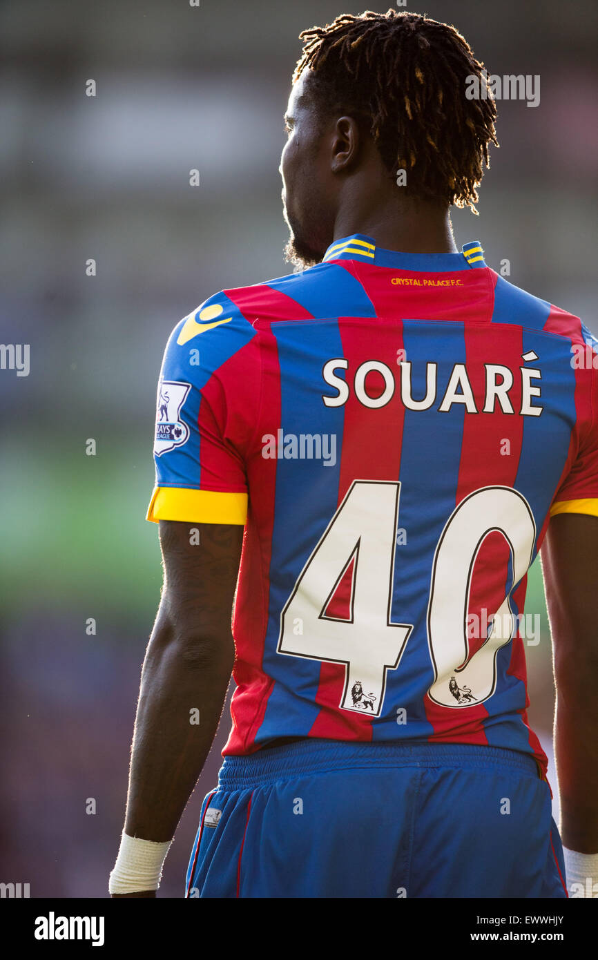Pape Souaré at Selhurst Park against Manchester United on May 9, 2015. Stock Photo