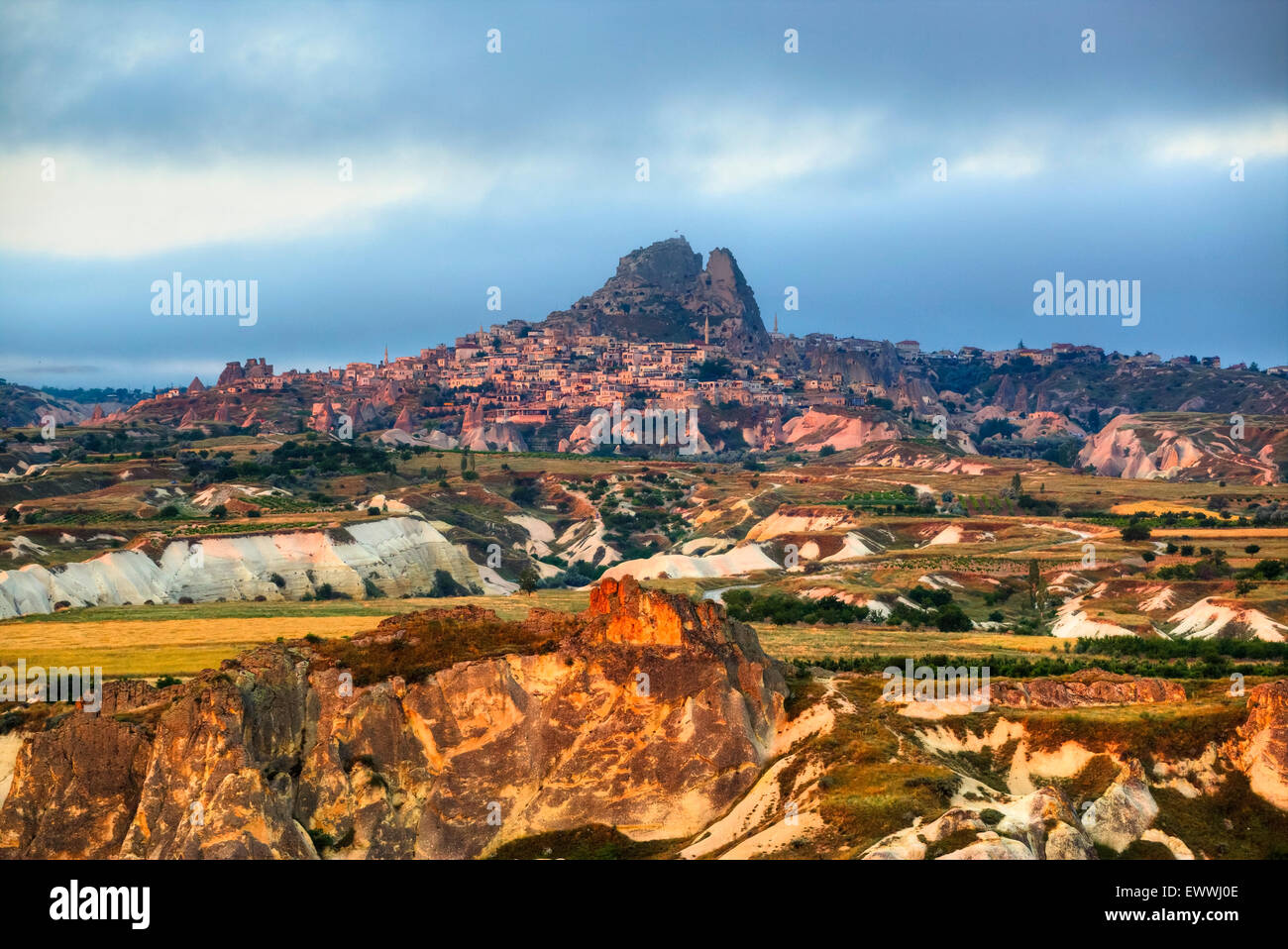 Uchisar, Goereme, Cappadocia, Anatolia, Tuerkey Stock Photo