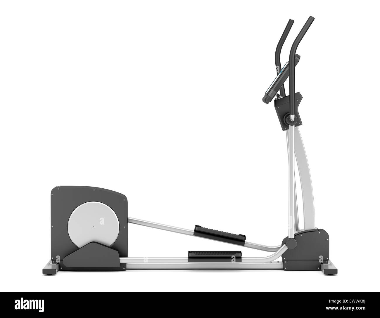 elliptical cross trainer isolated on white background Stock Photo Alamy