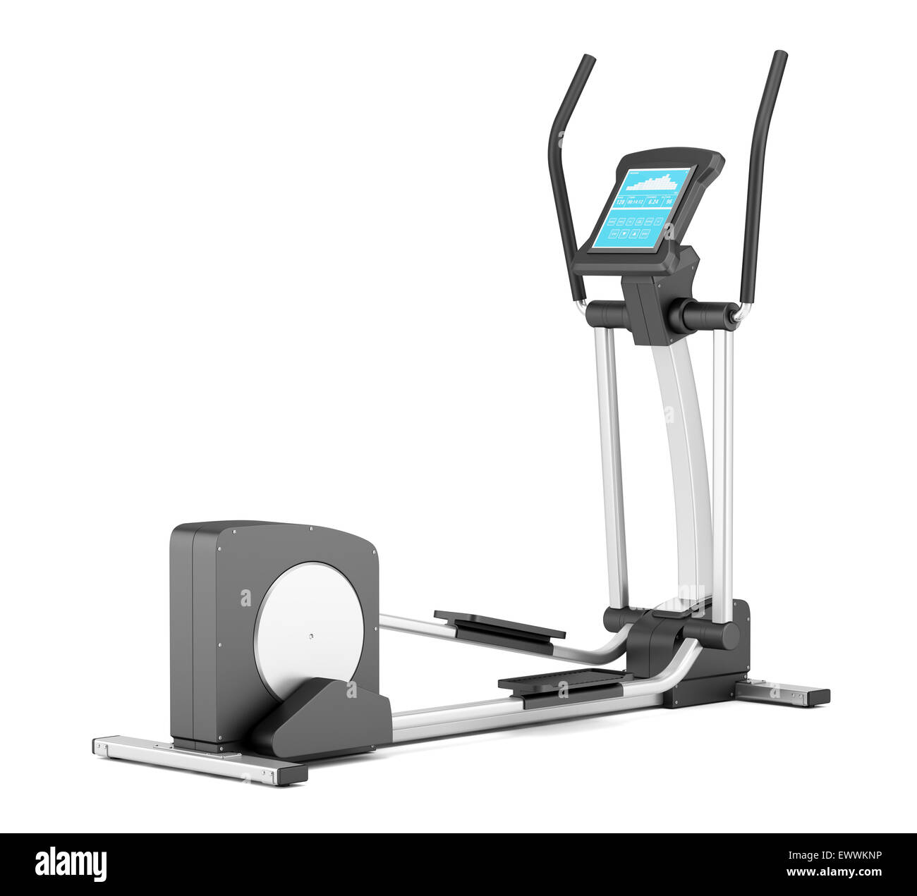 elliptical cross trainer isolated on white background Stock Photo Alamy
