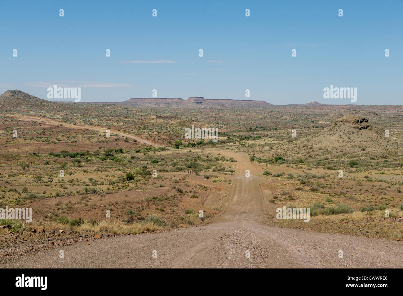 Namibia, Africa - Open landscape in the middle of the day Stock Photo