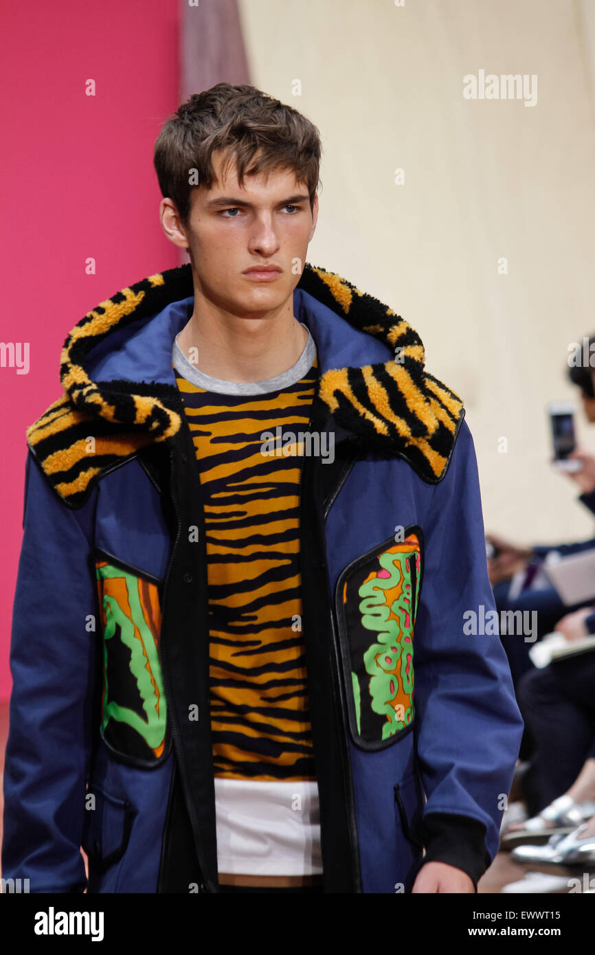 Catwalk at Coach SS16 London Collections: Men Stock Photo