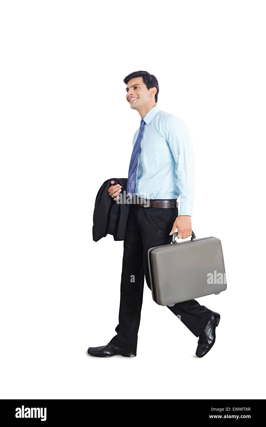 Indian man walking side view hi-res stock photography and images - Alamy