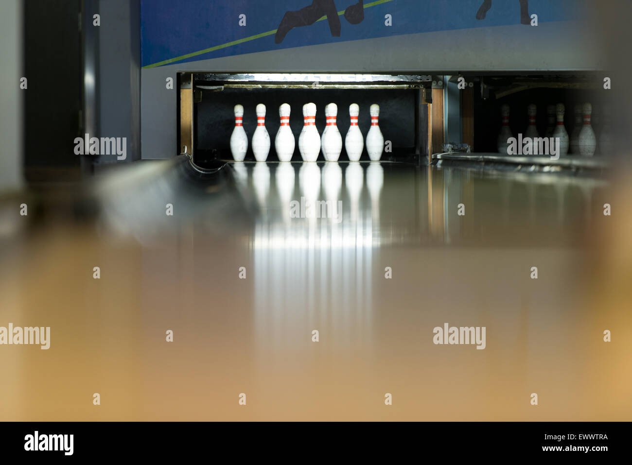 Ten Pin Bowling Shoot Stock Photo Alamy