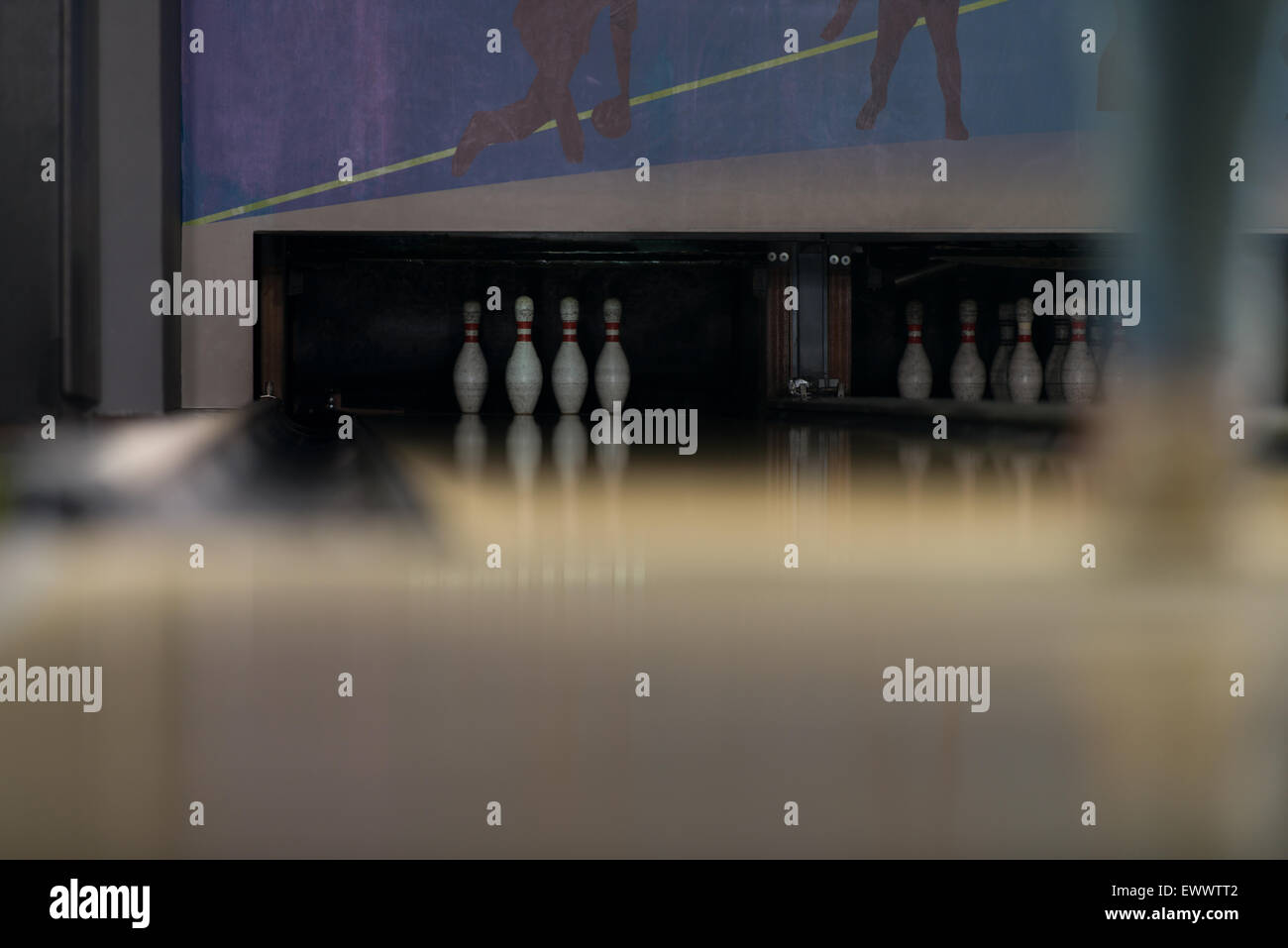 Bowling ball in gutter bowling hires stock photography and images Alamy