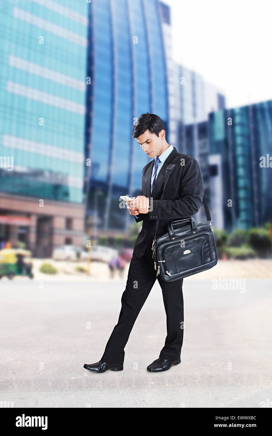 Indian man walking side view hi-res stock photography and images - Alamy