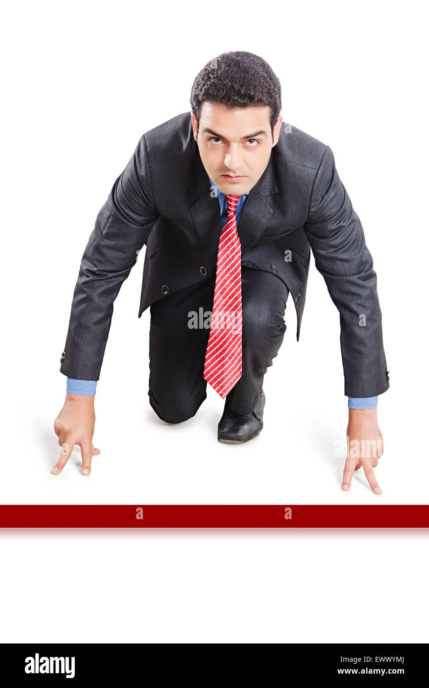 1 indian Business man Racing Stock Photo - Alamy