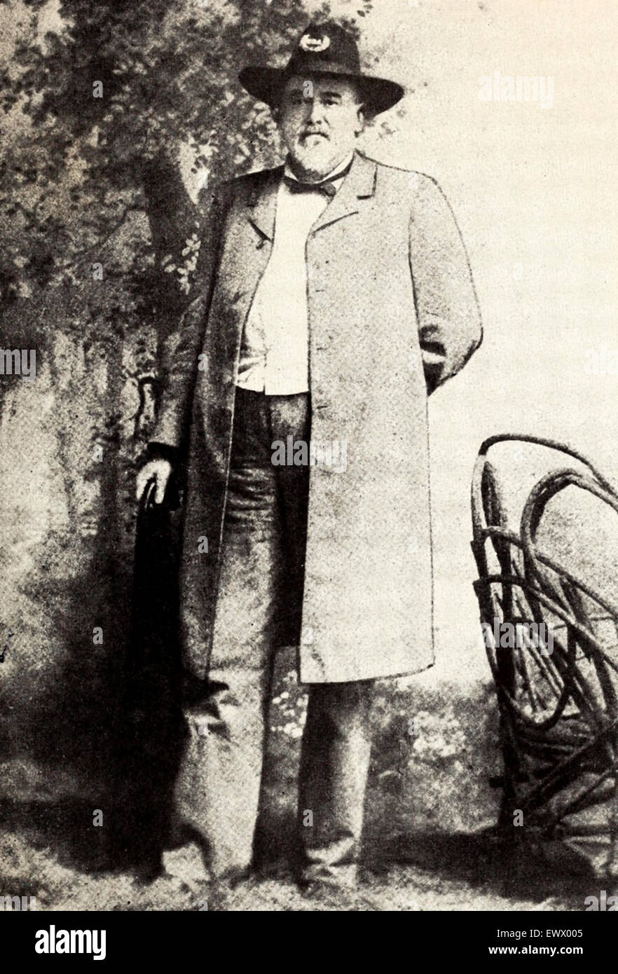 Captain Robert Anderson McClellan - one of the Founders of the Athens, Alabama Ku Klux Klan and a Grand Cyclops, circa 1880 Stock Photo
