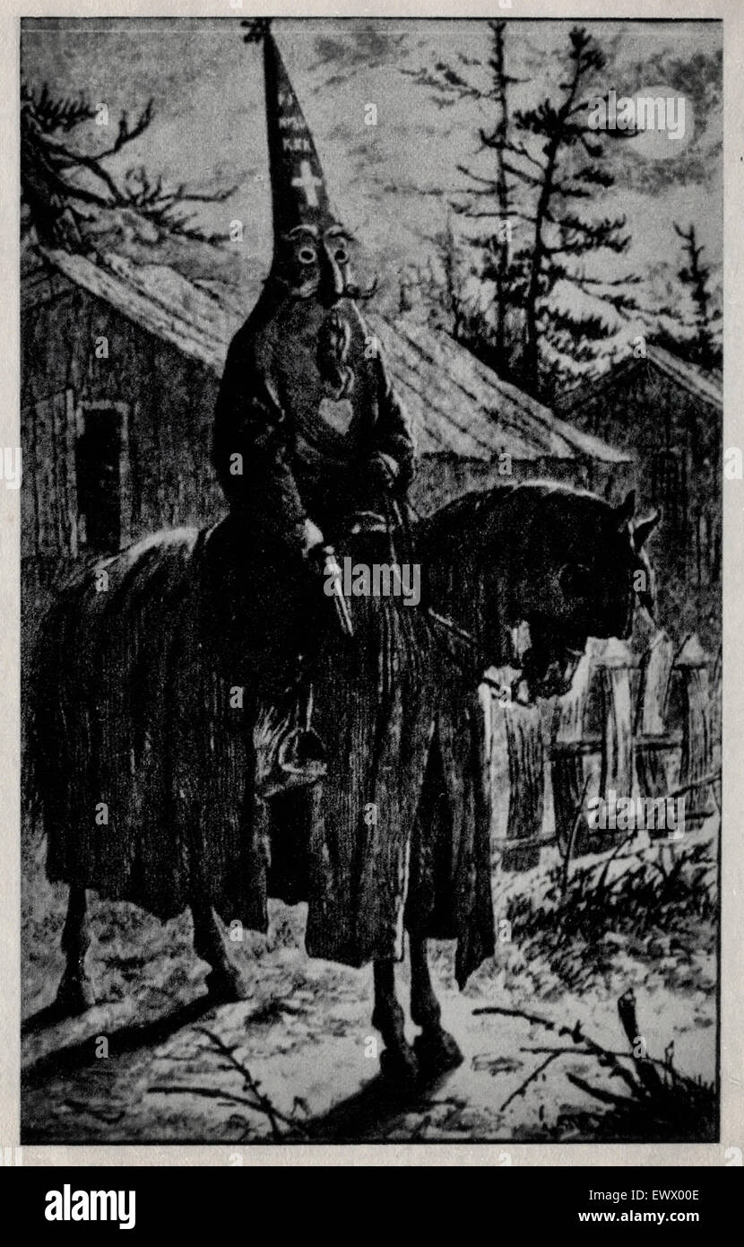 A Carolina Ku Klux, as illustrated in 'A Fool's Errand' Stock Photo