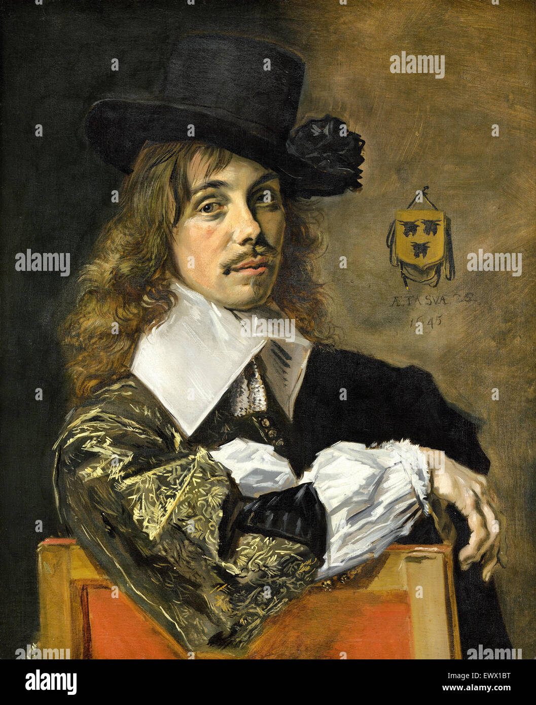 Frans Hals, Willem Coymans 1645 Oil on canvas. National Gallery of Art, Washington, D.C., USA. Stock Photo