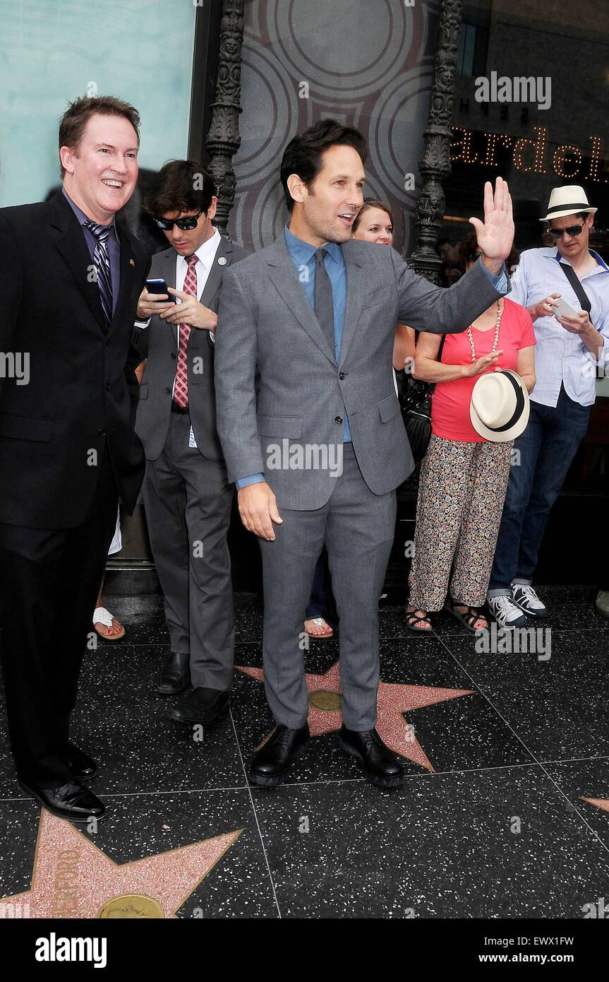 Los Angeles, CA, USA. 1st July, 2015. Paul Rudd at the induction ...
