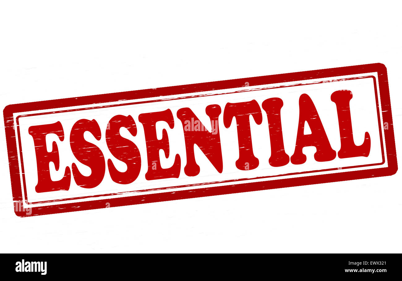 Stamp With Word Essential Inside Illustration Stock Photo Alamy