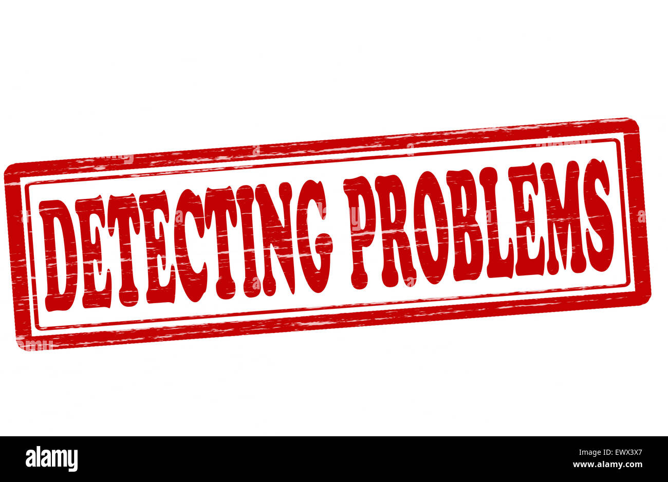 Problem stamp sign round hi-res stock photography and images - Alamy