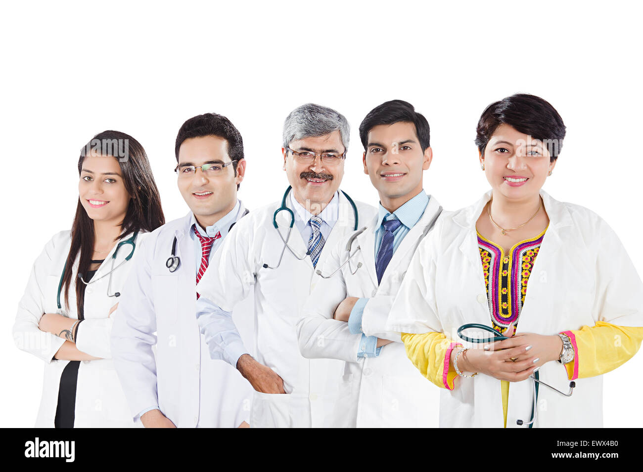 5 indian Doctor Colleague standing pose Stock Photo Alamy
