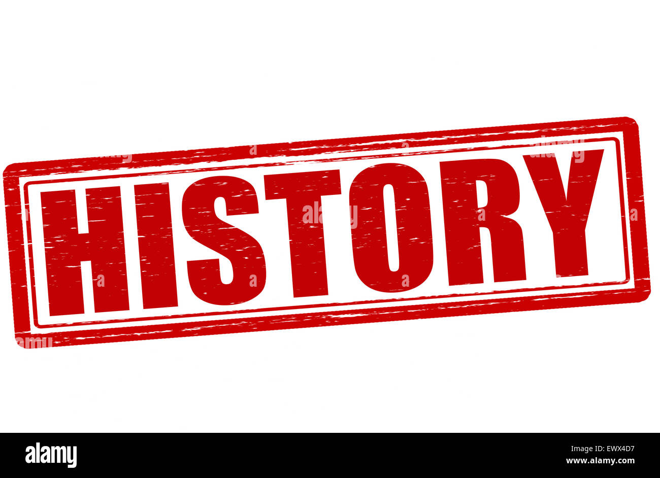 Stamp with word history inside, illustration Stock Photo Alamy