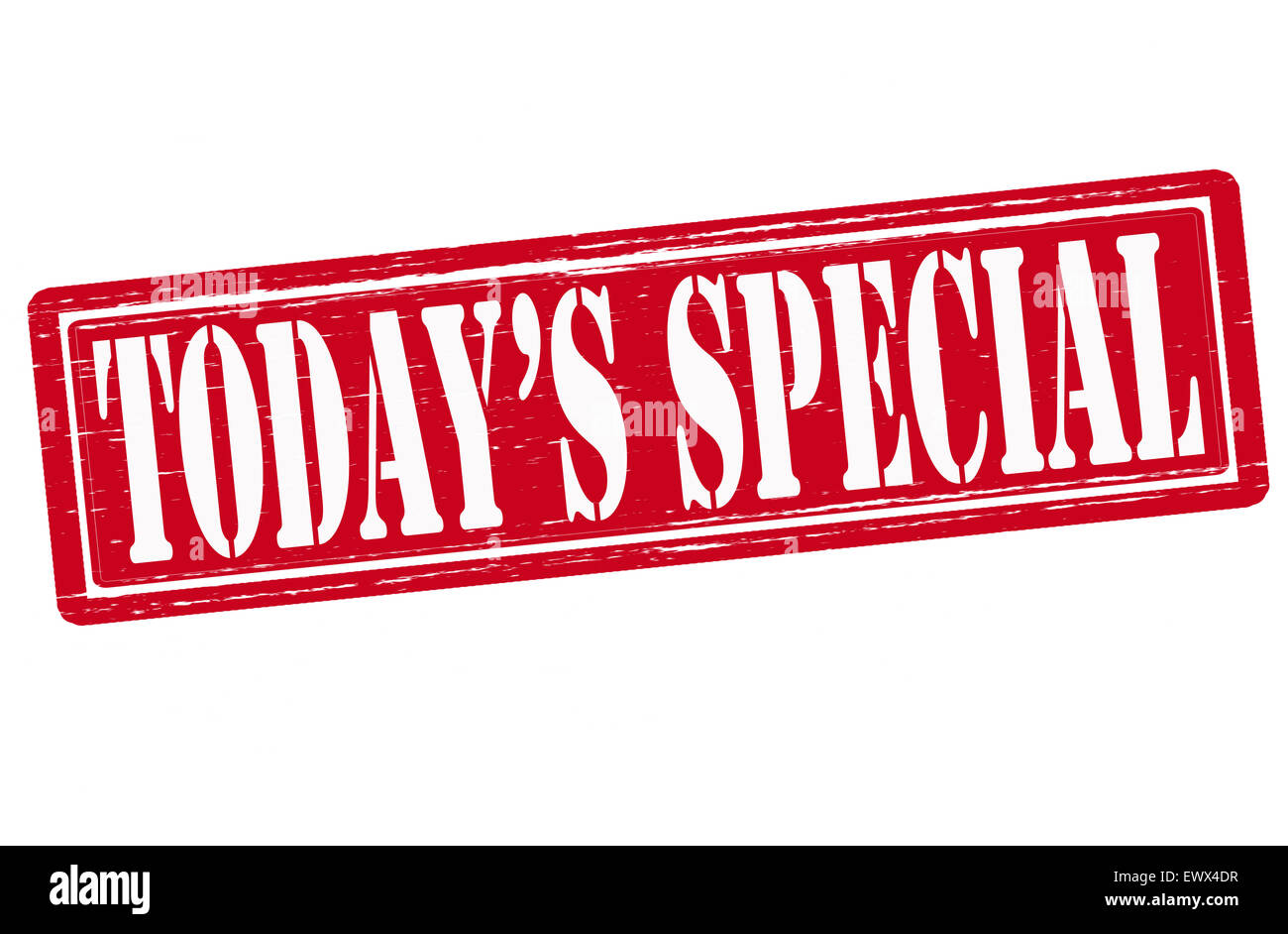 Stamp with text today special inside, illustration Stock Photo - Alamy