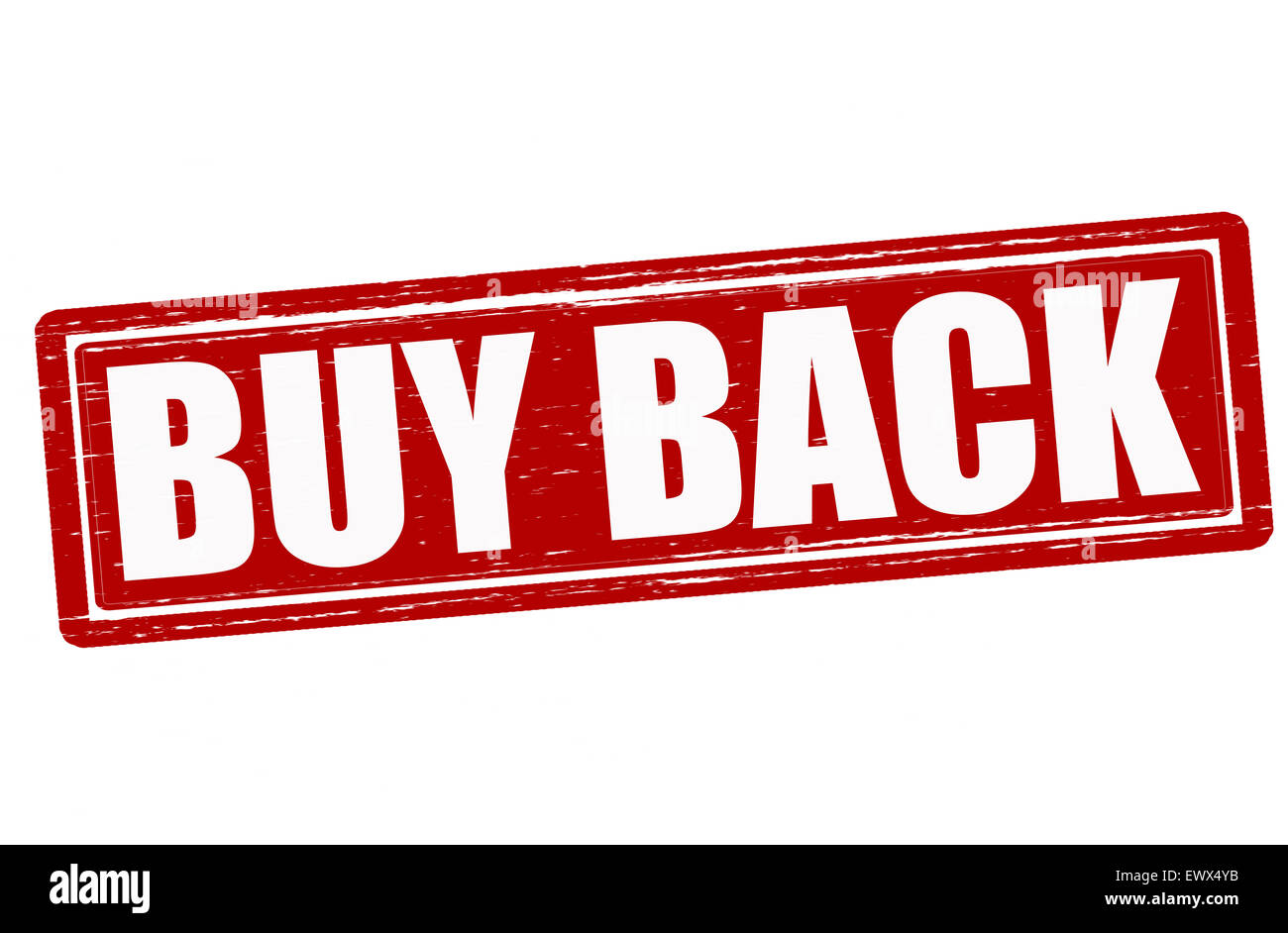 Stamp with text buy back inside, illustration Stock Photo Alamy