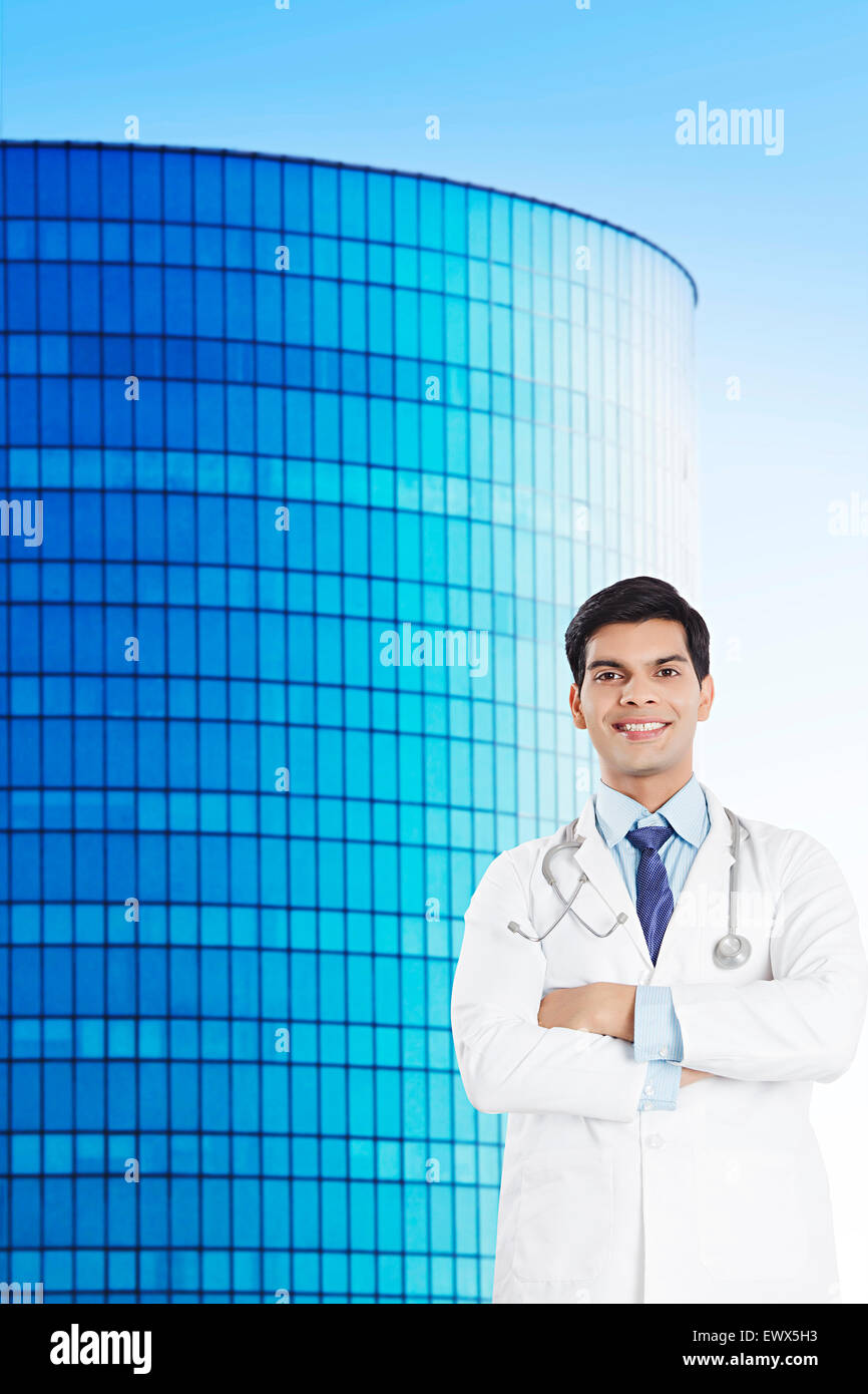 Indian male doctor outdoor hi-res stock photography and images - Alamy