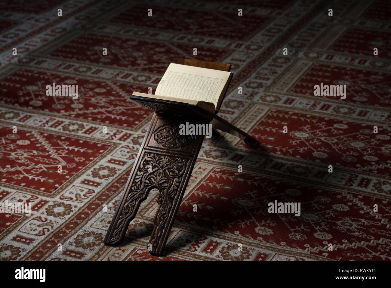 Quran Holy Book Of Muslims In Mosque Stock Photo - Alamy