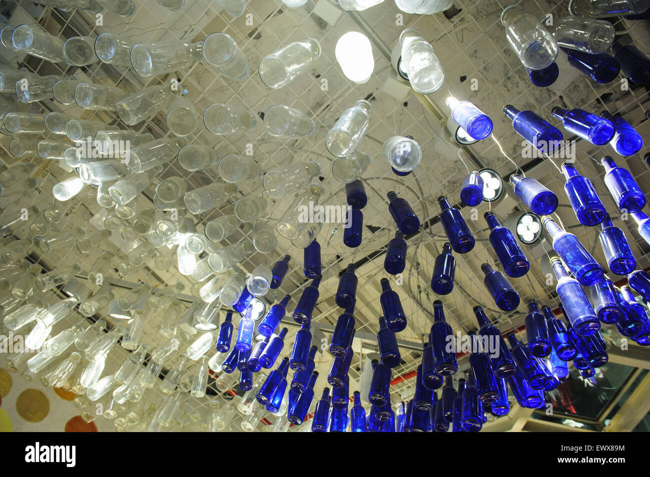 MILAN, ITALY - MARCH 18, 2015: On the streets of the city. Inside of Desigual store. Stock Photo
