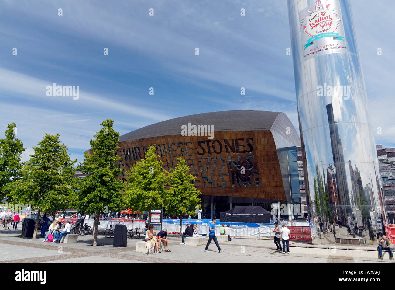 Fun fair at Roald Dahl Plass, Cardiff Bay, Cardiff, Wales Stock Photo -  Alamy