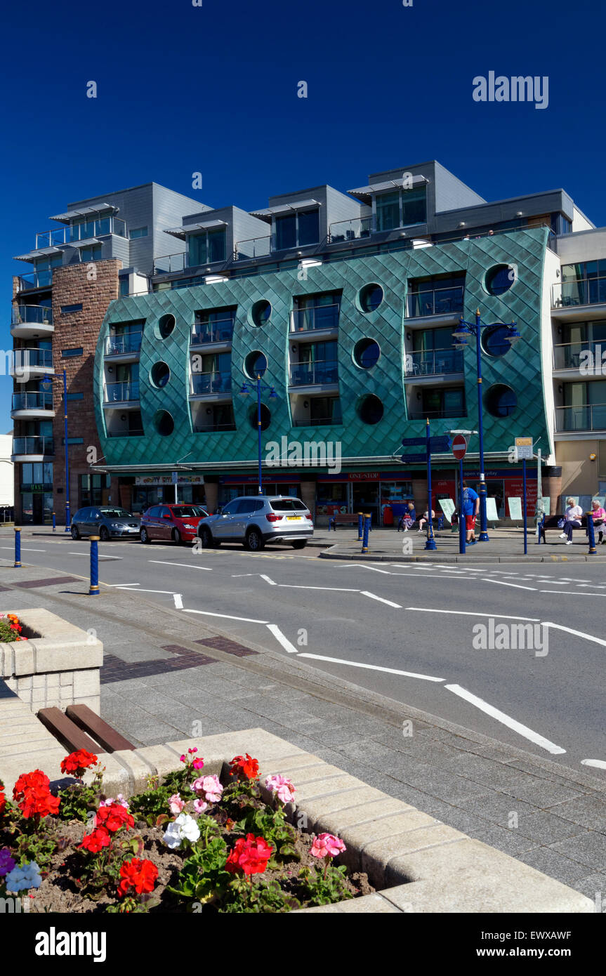 Esplanade House, the Esplanade, Porthcawl, Wales, UK. Stock Photo