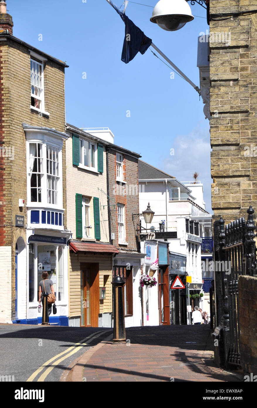 Street in Cowes, Isle of Wight Stock Photo