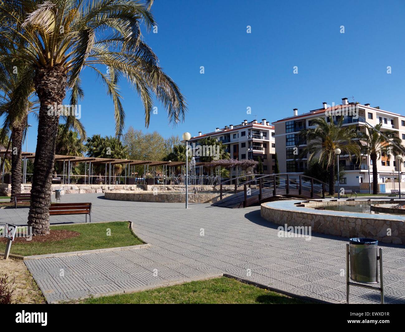 Apartment complex in Spain Stock Photo Alamy