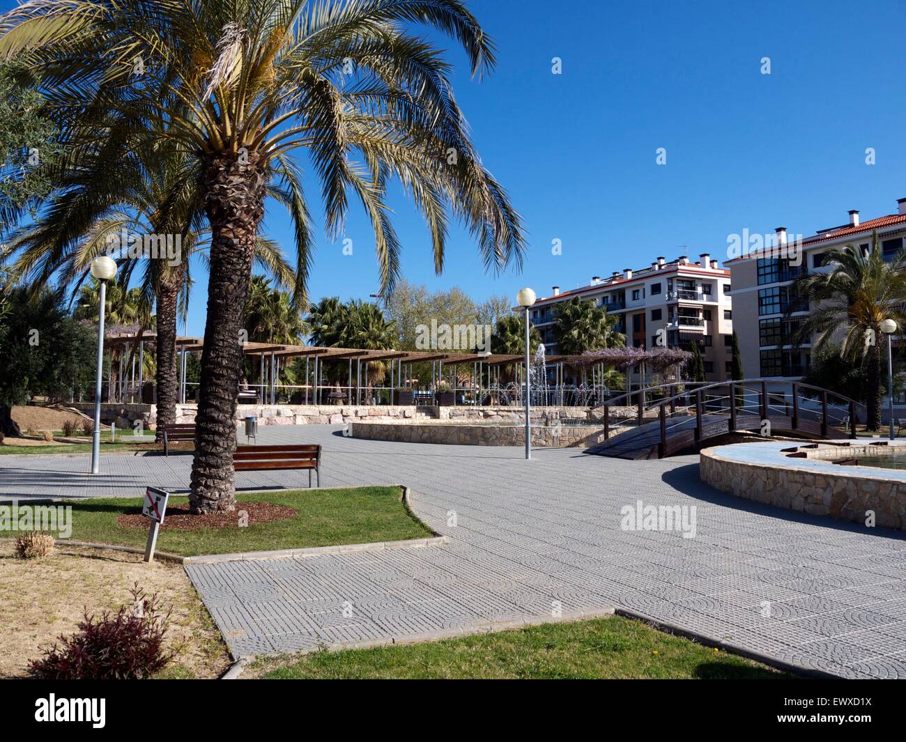 Apartment complex in Spain Stock Photo Alamy