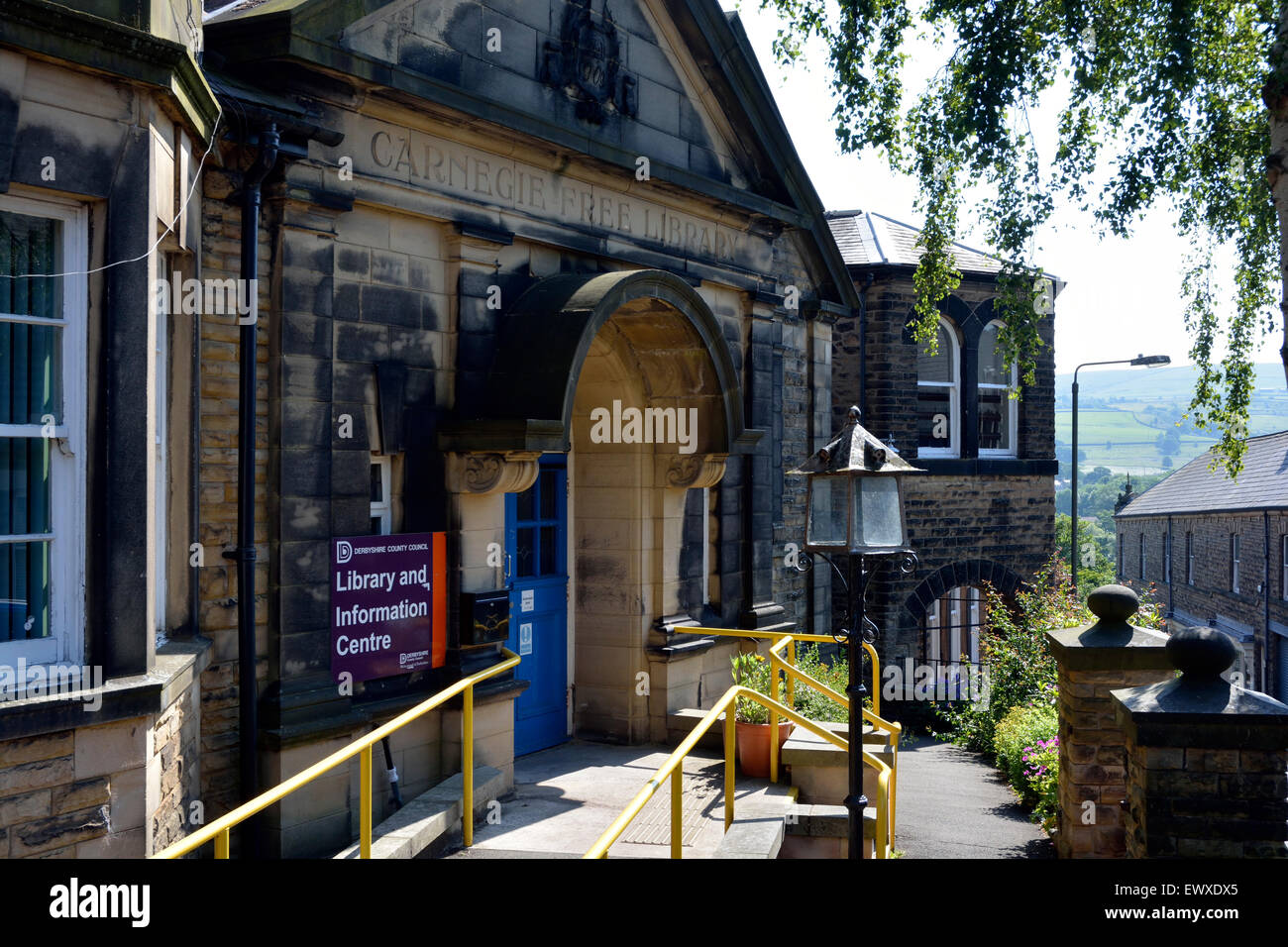 new mills, high peak, derbyshire Stock Photo Alamy