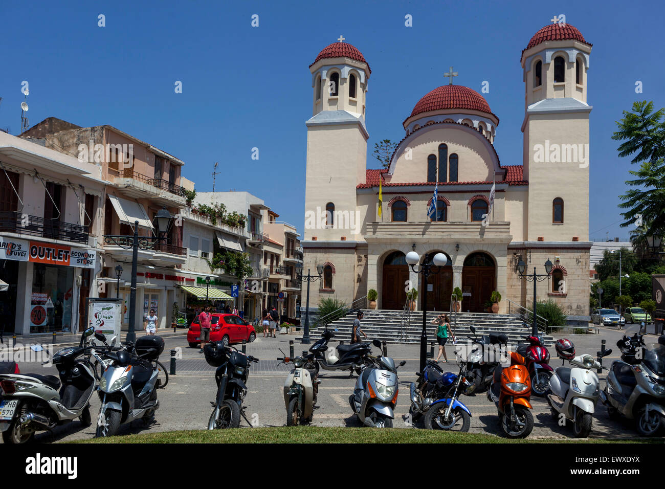 Church four martyrs in rethymno hi-res stock photography and images - Alamy