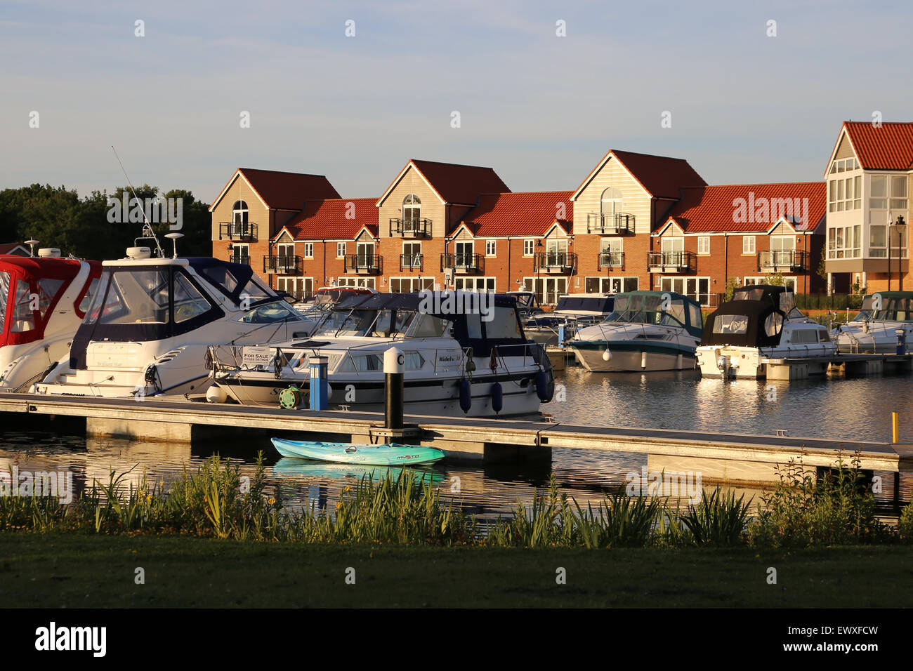The Marina a Burton Water, Lincoln Stock Photo Alamy