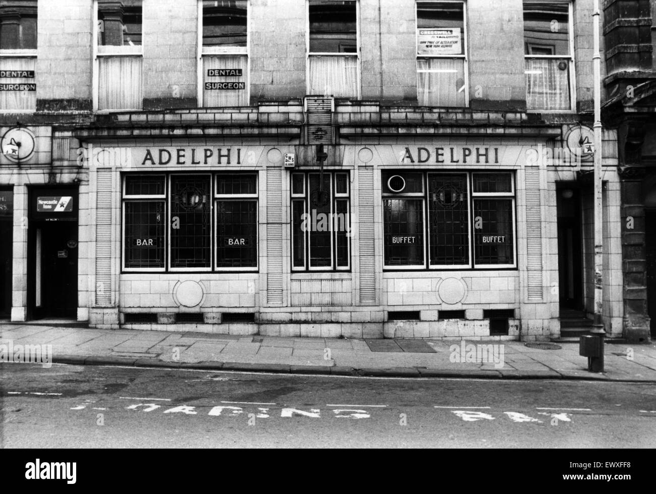 Adelphi Hotel, Public House, Shakespeare Street, Newcastle, 12th March 1985. Stock Photo