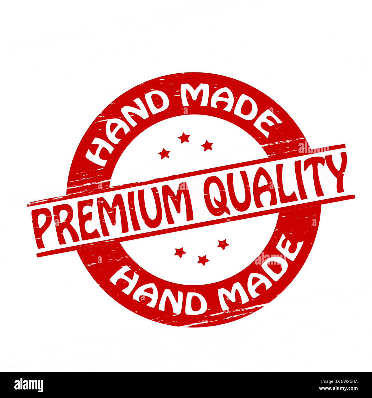 Stamp with text premium quality inside, illustration Stock Photo