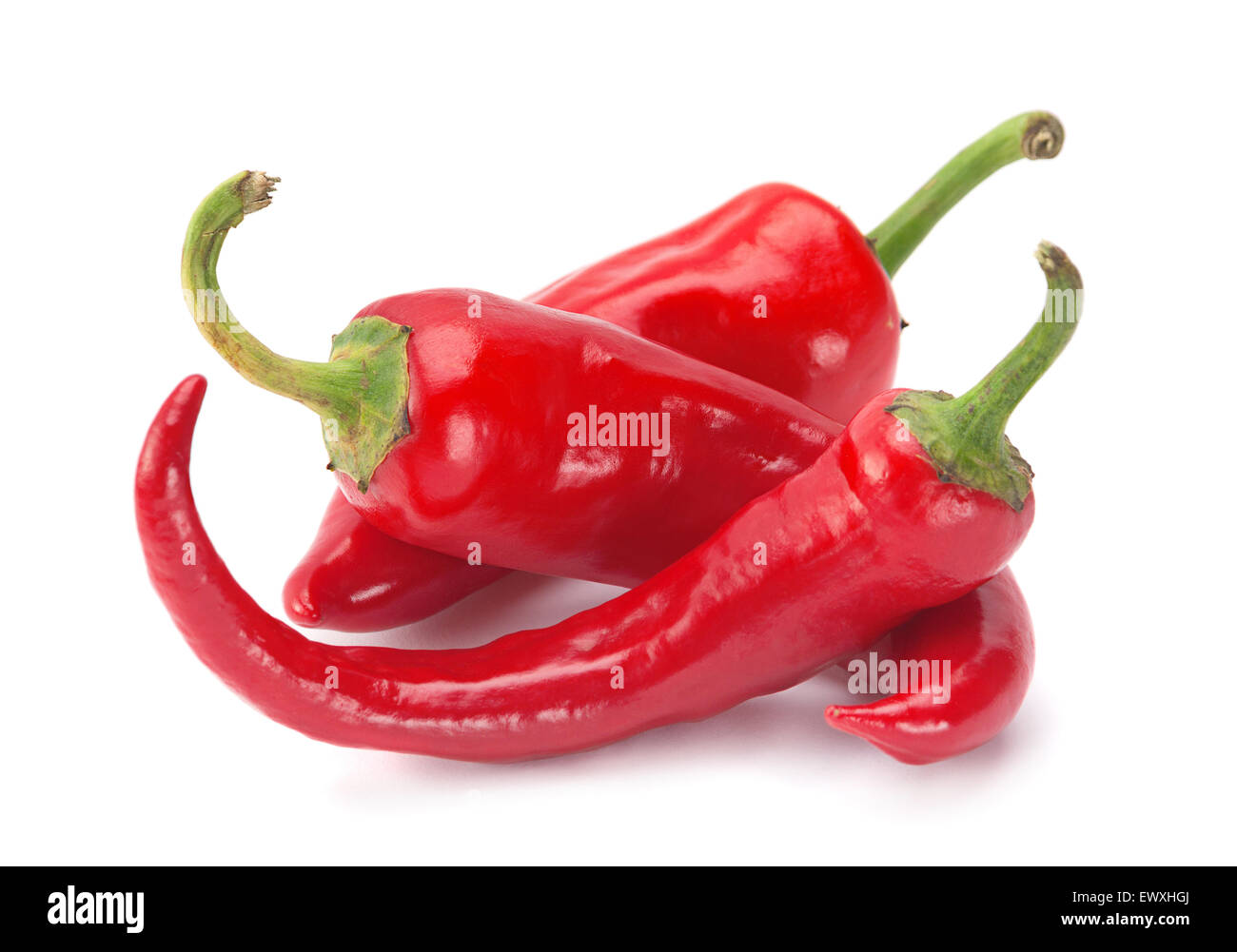 Red chilli pepper isolated on white background Stock Photo - Alamy