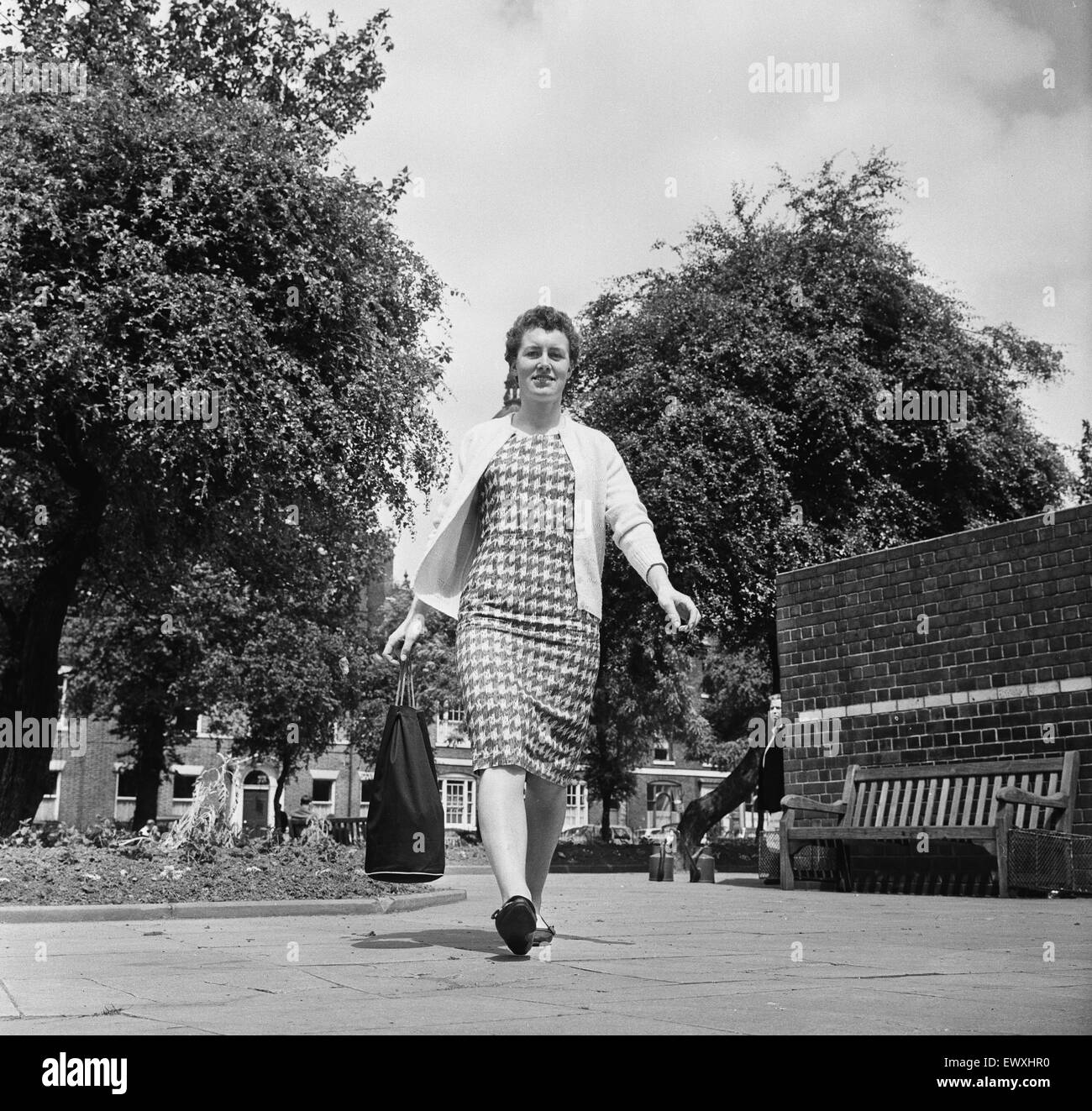 27 year old British female cyclist Beryl Burton pictured in Park Square