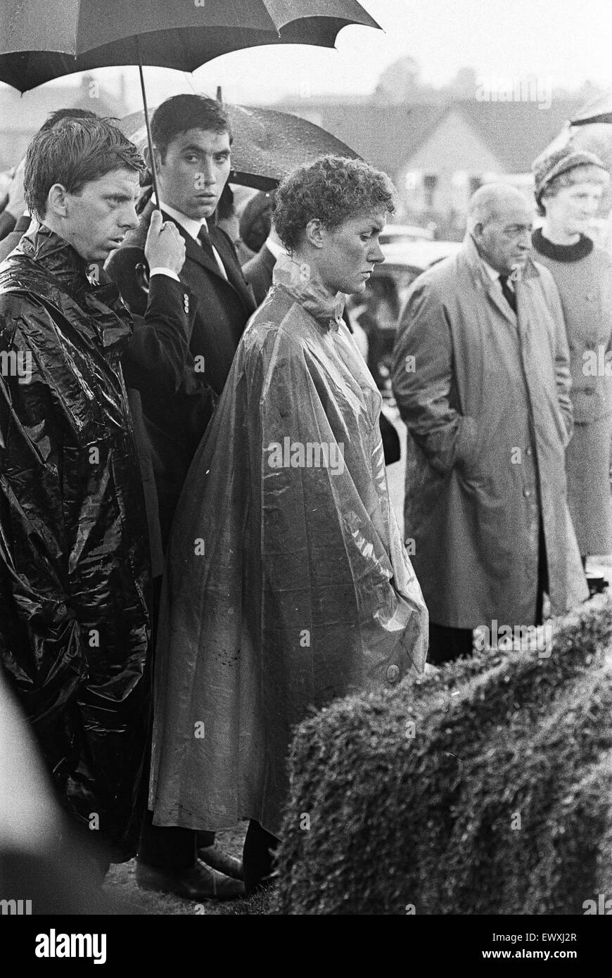 British female champion cyclist Beryl Burton pictured at the graveside