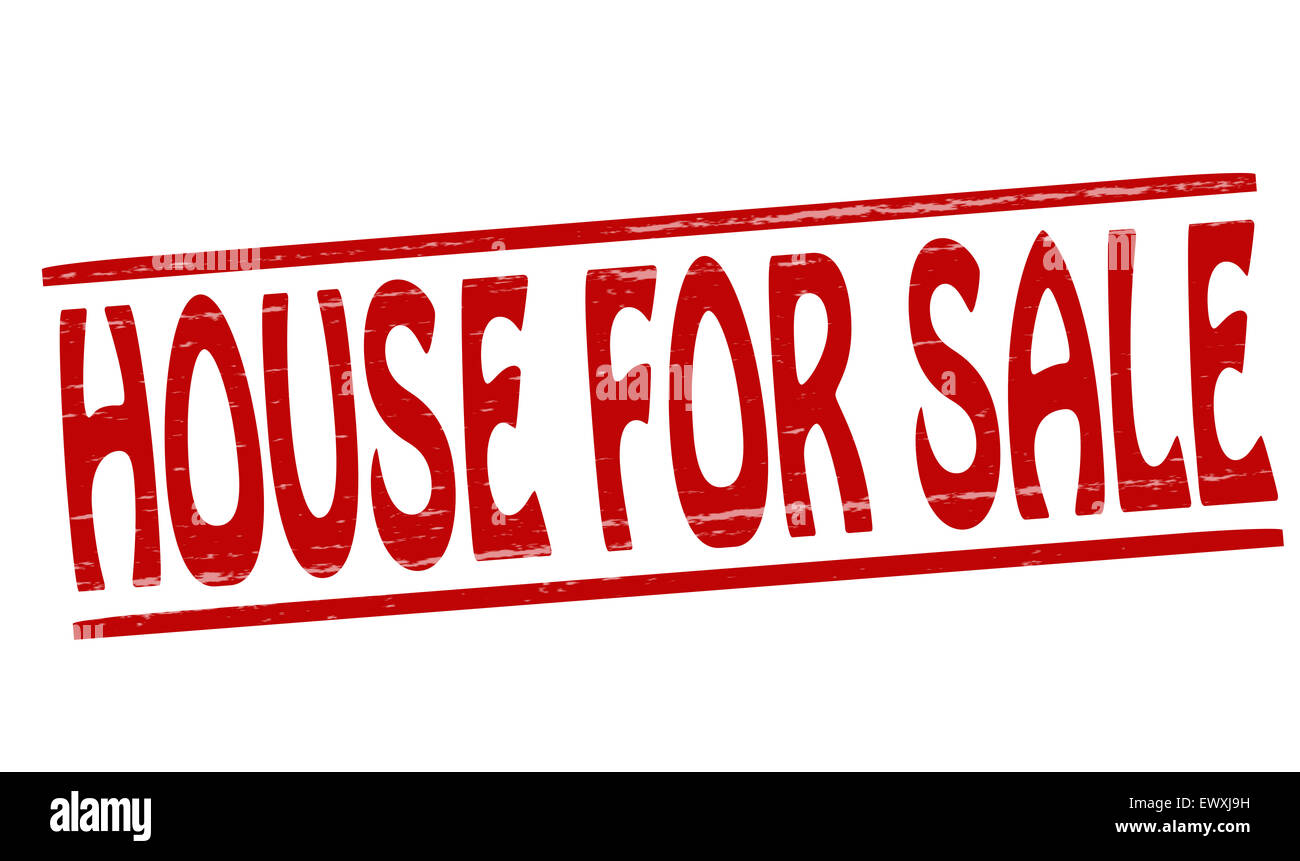 Stamp with text house for sale inside, illustration Stock Photo Alamy