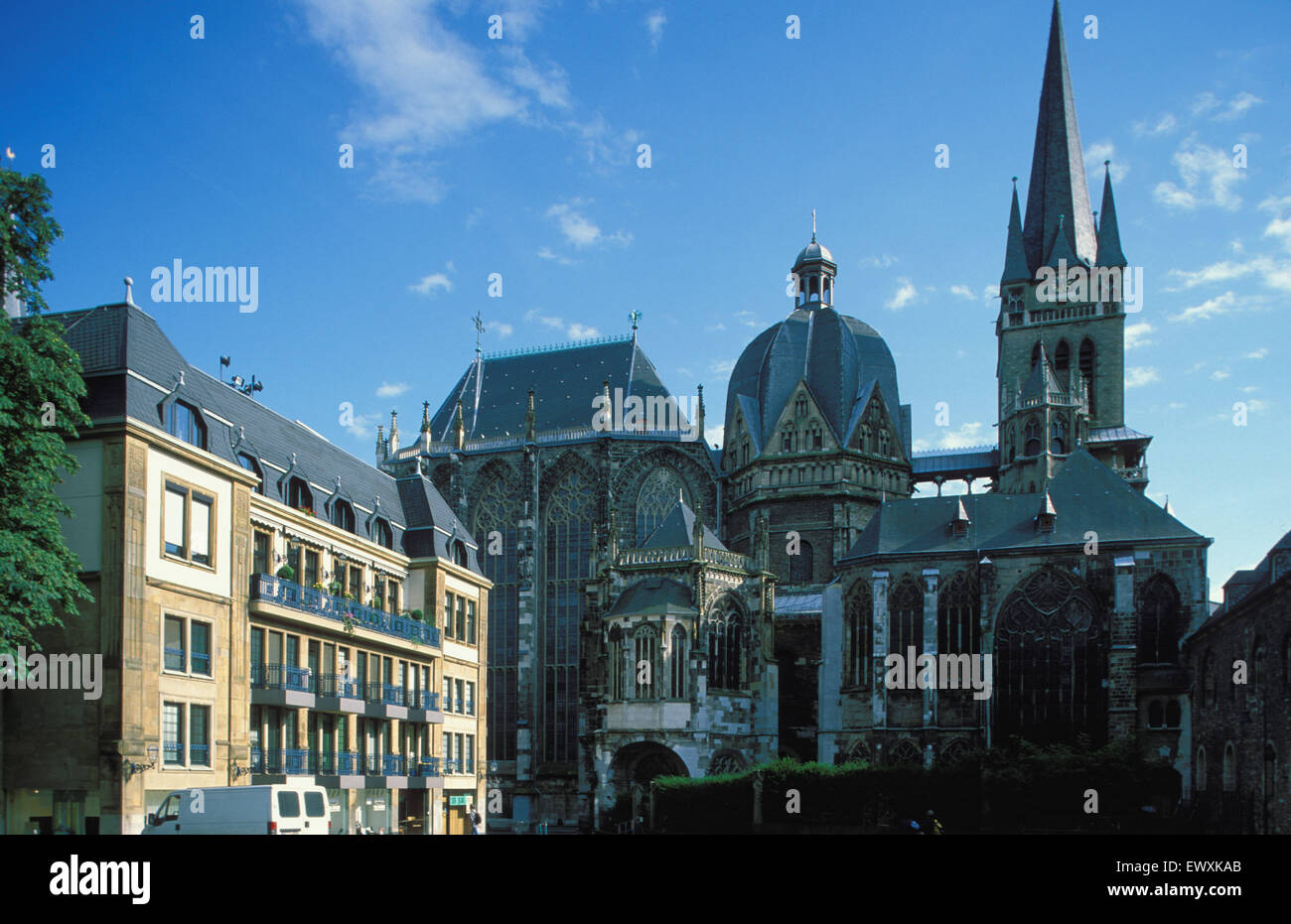 DEU, Germany, Aachen, the cathedral and the square Katschhof  DEU, Deutschland, Aachen, der Dom und der Katschhof. Stock Photo
