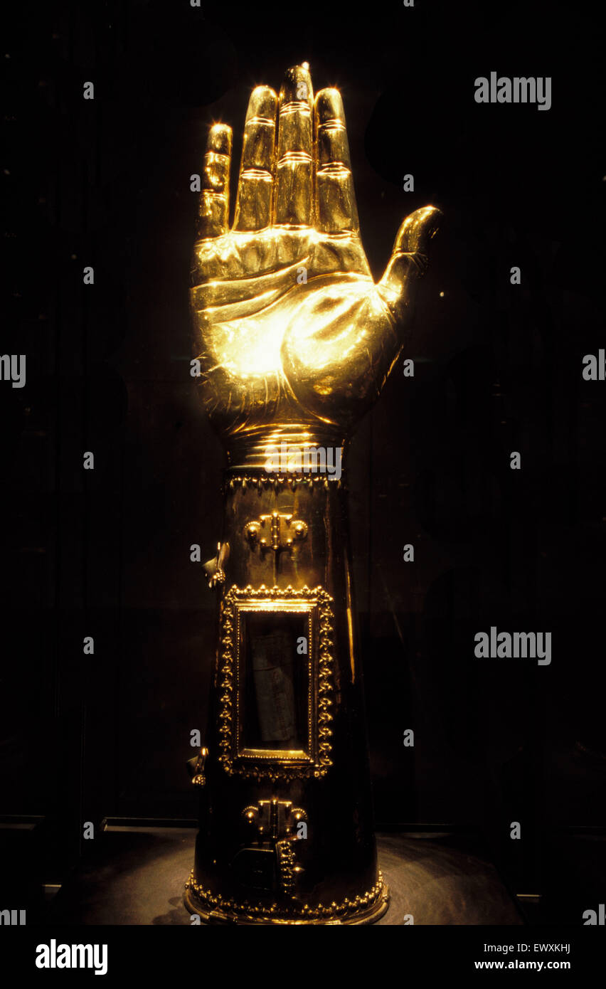 DEU, Germany, Aachen, arm relic of Charlemagne, it contains the ulna