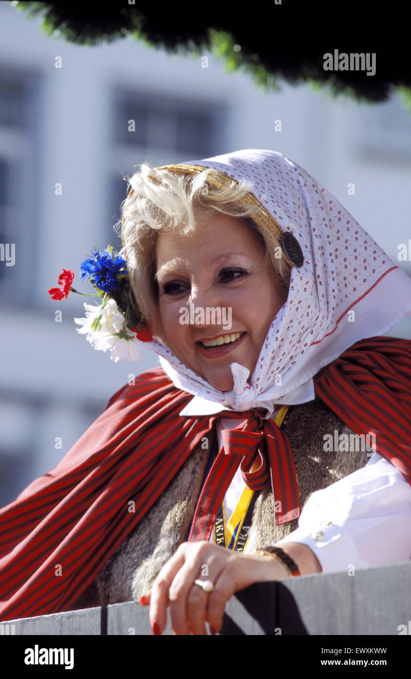 DEU, Germany, Aachen, carnival, jester at the procession on the day before Shrove Tuesday  DEU, Deutschland, Aachen, Karneval, J Stock Photo