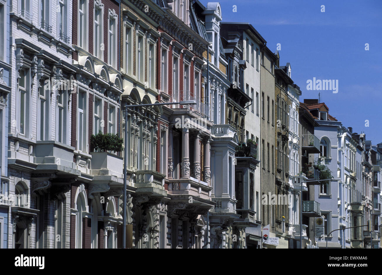 DEU, Germany, Aachen, houses at the Bismark street in the town district