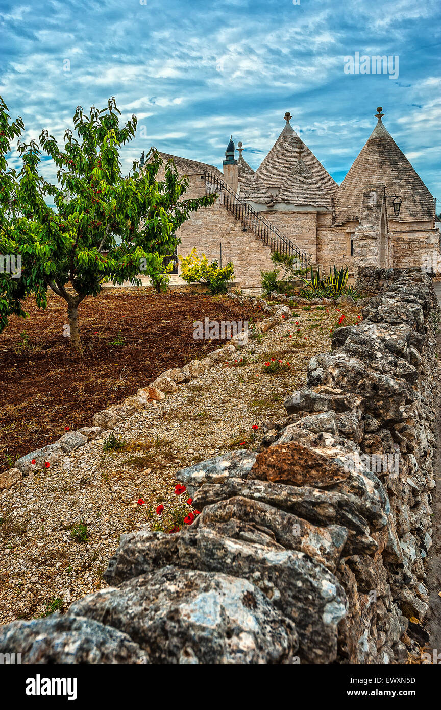 Italy Apulia Valle d'Itria Trulli and country Stock Photo Alamy