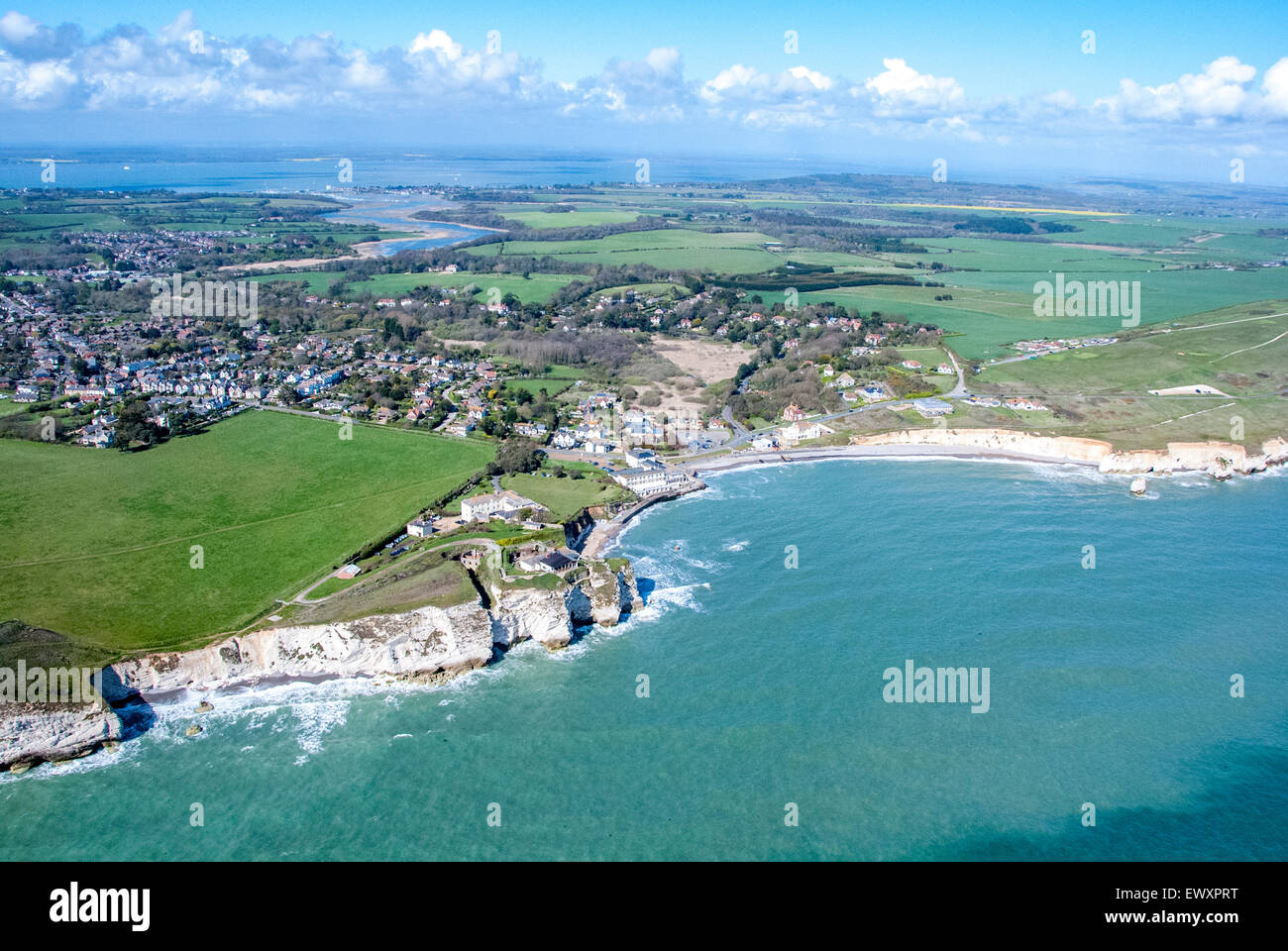 Aerial images of the Hampshire/Dorset Coast United Kingdom Stock Photo