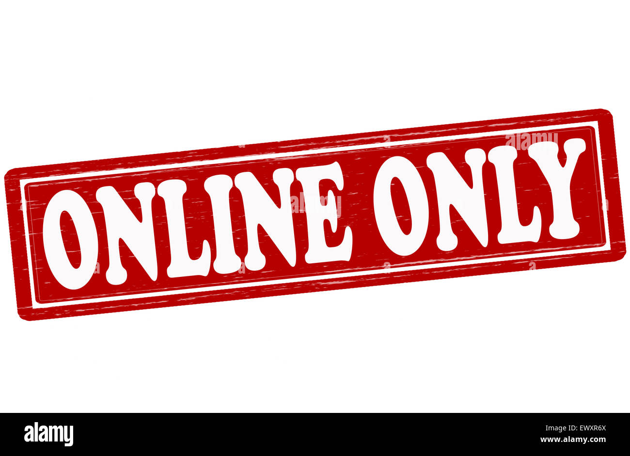 Stamp with text on line only inside, ilustration Stock Photo - Alamy