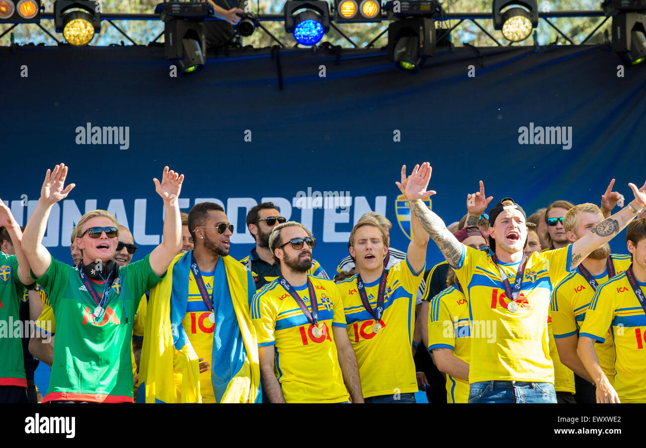 Swedish Under21 national football team are back to Sweden