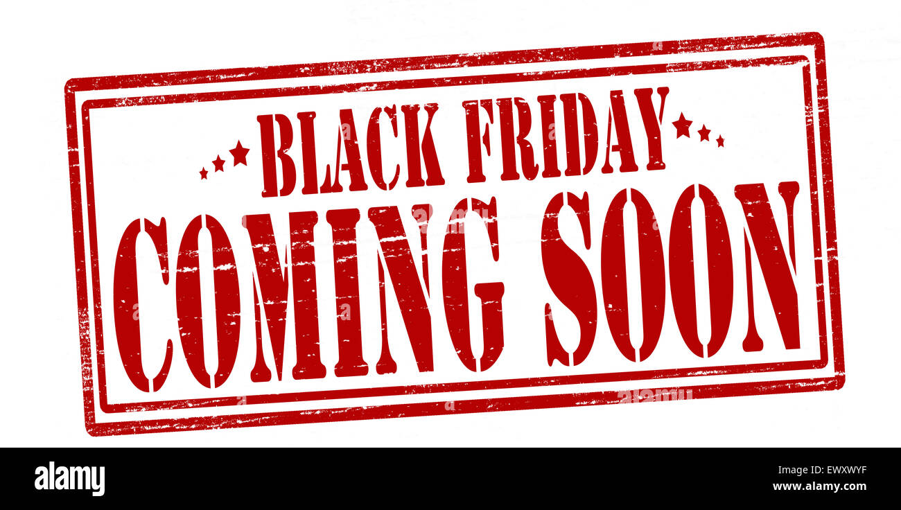 Stamp With Text Black Friday Coming Soon Inside Illustration