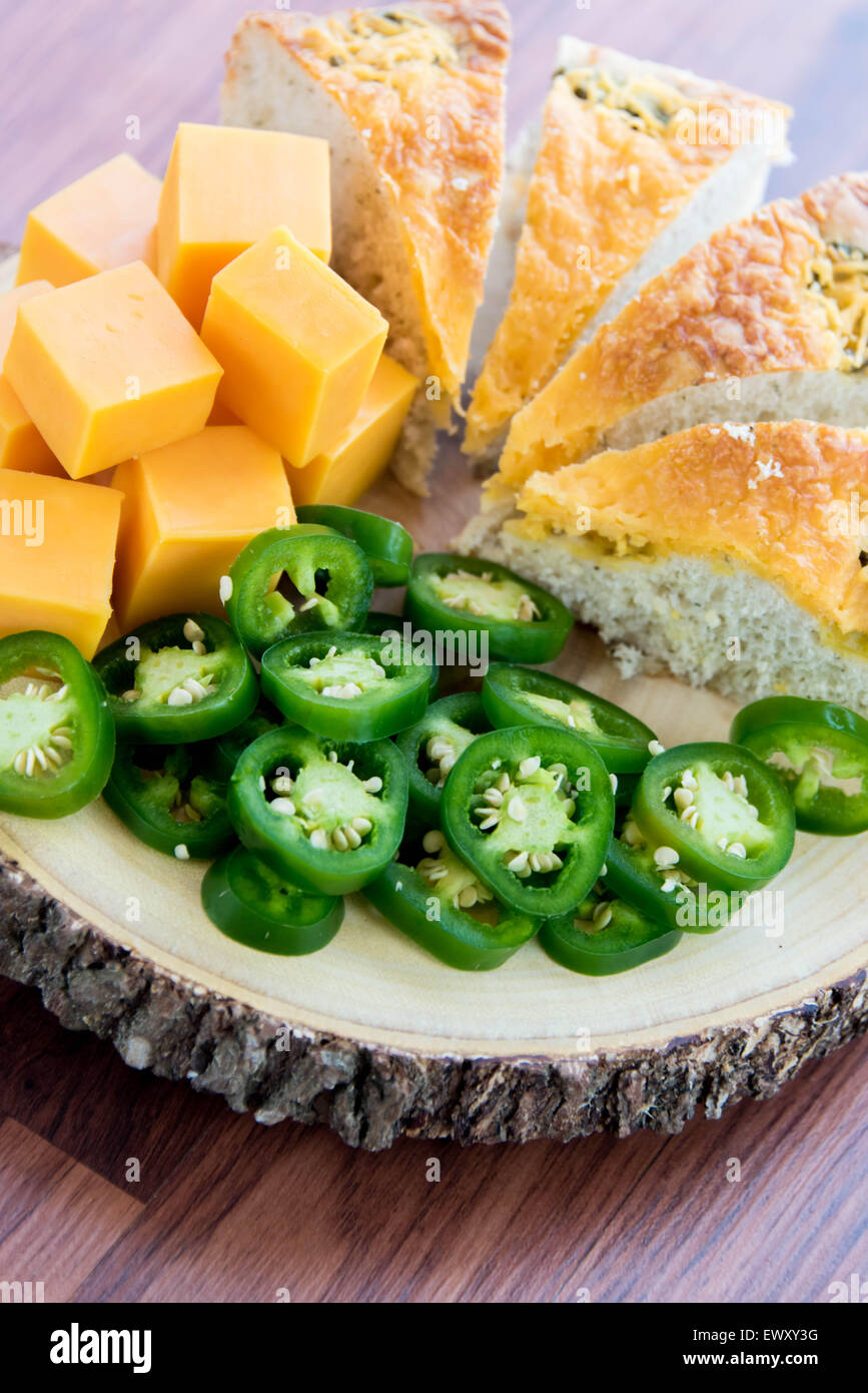 a fresh baked loaf of jalapeno cheddar bread Stock Photo Alamy